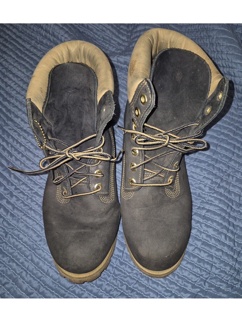 Timberland Women’s Size 7.5 Blue Suede Waterproof Boots